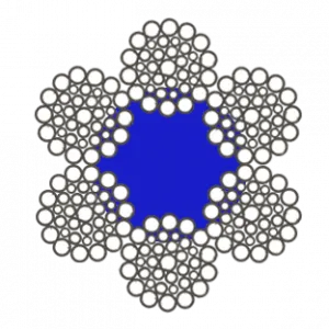 Стальной канат ГОСТ 7668-80 65 мм Г-В-Н-Р-Т-1770/180 ПП А1 — фото превью