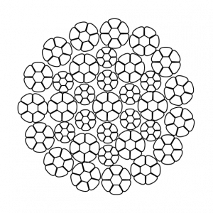 Стальной канат YOUNGWIRE DURAhoist 34C (34xK7) 21 мм, zZ Galv, 1960 N/mm2 — фото превью