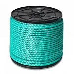 Канат полистиловый тросовой свивки 3-х прядный 44 мм (ПСТ), 220 м — фото превью
