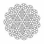 Стальной канат YOUNGWIRE DURAhoist 34C (34xK7) 17 мм, zZ Galv, 1960 N/mm2 — фото превью