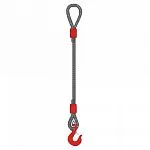 Строп канатный одноветвевой 1СК 20 т, 9,5 м неоцинкованный — фото превью