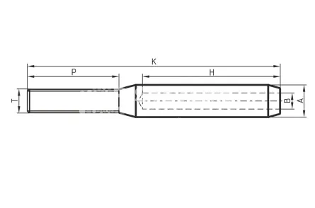 Обжимной наконечник для троса с резьбой, STTT-R 1/4 - дополнительное фото 1